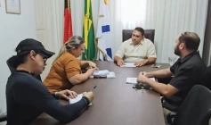 Reunião entre João Neto, Claudinho, Lainha e Felipe de Viola 