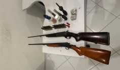 Material ilícito apreendido em ação da Polícia Militar