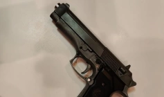 Simulacro de pistola apreendida pela polícia militar em São Bento 