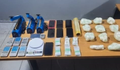 Material ilícito apreendido em ação da PM