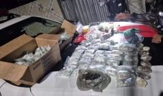 Material ilícito apreendido em ação da PM