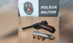 Arma de fogo apreendida em ação da PM
