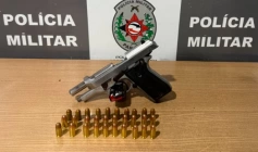 Prisão de suspeito por porte ilegal de arma