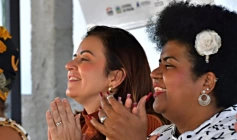 Pollyanna Werton e a vereadora campinense Jô Oliveira (PCdoB)