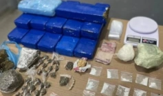 Drogas apreendidas em ação da Polícia Militar