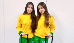 Dupla paraibana de vôlei Isabella Medeiros Machado e Ana Letícia Gesteira Santos