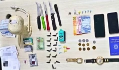 Material ilícito apreendido em ação da Polícia Militar