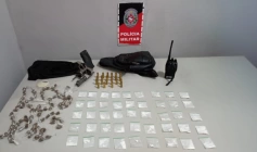 Material ilícito apreendido em ação da Polícia Militar