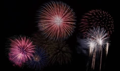 Fogos de artifícios com ruídos