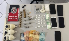 Drogas apreendidas pela ROTAM em São Bento 