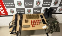 Armas apreendidas na Paraíba