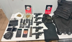 Arsenal apreendido em ação da PM