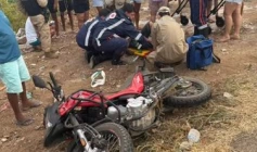 Acidente com ferido na PB-420, em Cachoeira dos Índios