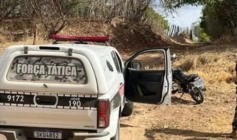 Veículo recuperado pela PM na Paraíba