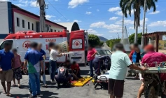 Acidente envolvendo duas motocicletas em São Francisco 