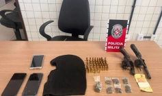 Armas de fogo apreendidas pela polícia militar na Capital 