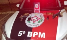 Material ilícito apreendido em ação da Polícia Militar