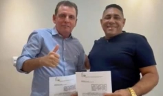 Deputado Chico Mendes e o prefeito de Aparecida, João Neto
