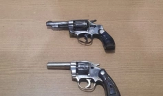 Armas de fogo apreendidas em ação da PM