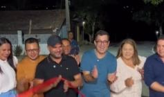 Entrega de pavimentação total do distrito de Areia Vermelha, em Sobrado