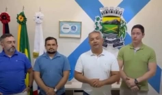 Prefeito Gerôncio Júnior e equipe de governo