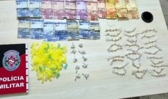 Drogas apreendidas pela ROTAM em Cajazeiras 