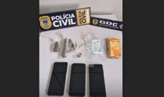 Material ilícito apreendido em ação da Polícia Civil