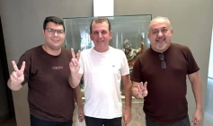 Deputado Chico Mendes (PSB) e vereadores Alyson Voz e Violão e Lamarque Barros