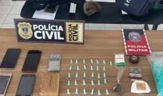 Material ilícito apreendido em ação das Polícias