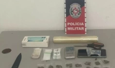 Prisão de homem por tráfico de drogas