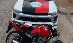 Moto com queixa de furto recuperada