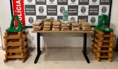 Apreensão de grande quantidade de drogas