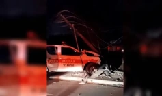 Colisão de viatura da Polícia Militar