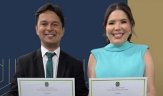 Vereadores Diógenes Ferreira e Amanda Silveira