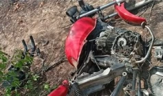 Moto apreendida em ação da PM, em Sousa