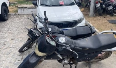Motocicleta recuperada em ação da Polícia Militar