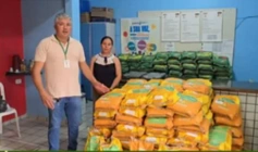 Distribuição de sementes para agricultores aparecidenses