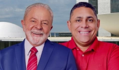 Prefeito de Aparecida, João Neto e presidente Lula