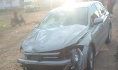 Imagem do veículo envolvido no acidente na BR 230 em Sousa 