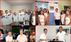 Wilson Santiago em visita ao município de Ouro Velho