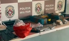 Drogas apreendidas pela ROTAM em Pilar 