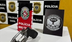 Arma apreendida em ação policial na cidade de Catolé do Rocha 