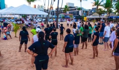 Ação do Janeiro Branco na orla de João Pessoa