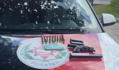 Apreensão de arma e munições na Capital