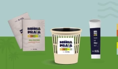 Entrega de lixeiras e porta-bitucas na orla da Capital