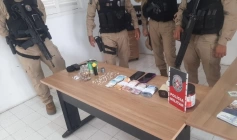 Drogas apreendidas pela Polícia Militar em Pombal 