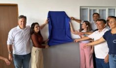 Inauguração de escola no distrito de Engenheiro Ávidos, em Cajazeiras