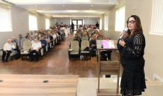 Juiza Graziela Queiroga na apresentação da campanha