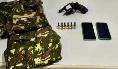 Arma apreendida em ação da Polícia Militar