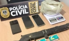 Espingarda apreendida em operação conjunta em Poço Datas 